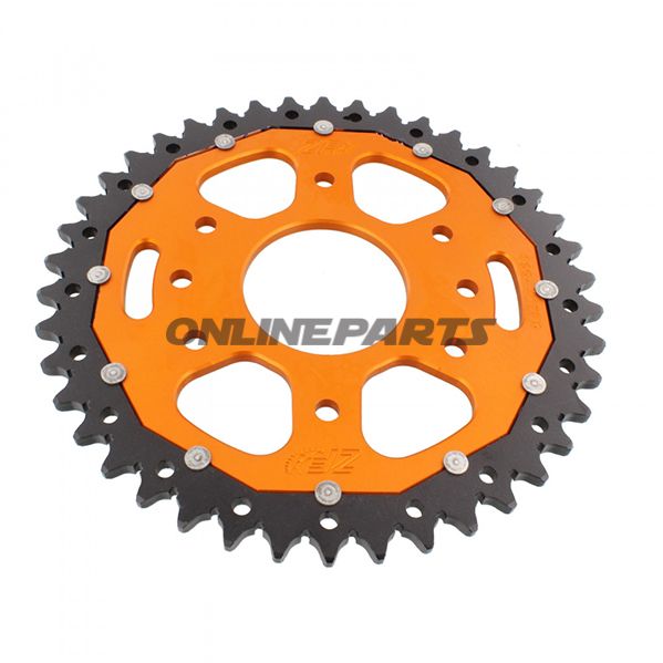 Rear Sprocket Dual 42 Tooth Pitch 520 Orangezf Inner Diameter 063 Bolt Spacing 110