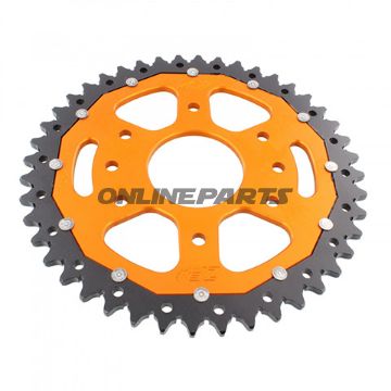 Rear Sprocket Dual 44 Tooth Pitch 520 Orangezf Inner Diameter 063 Bolt Spacing 110