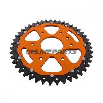 Rear Sprocket Dual 45 Tooth Pitch 520 Orangezf Inner Diameter 063 Bolt Spacing 110