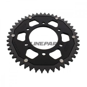 Rear Sprocket Dual 46 Tooth Pitch 428 Blackzf Inner Diameter 076 Bolt Spacing 100