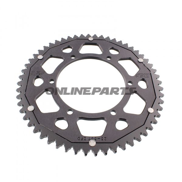 Rear Sprocket Dual 56 Tooth Pitch 428 Blackzf Inner Diameter 108 Bolt Spacing 123
