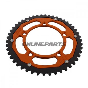 Rear Sprocket Dual 48 Tooth Pitch 420 Orangezf Inner Diameter 098 Bolt Spacing 115