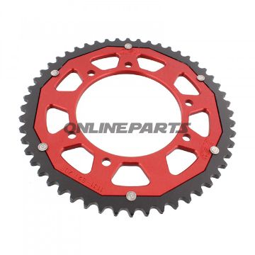 Rear Sprocket Dual 52 Tooth Pitch 420 Redzf Inner Diameter 105 Bolt Spacing 125