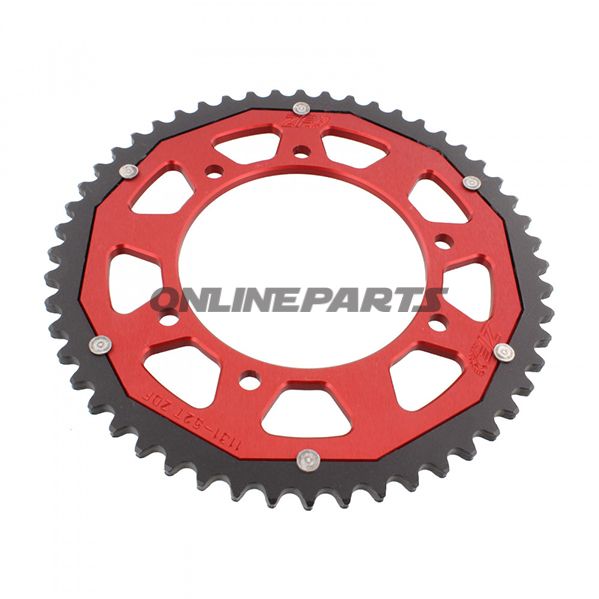 Rear Sprocket Dual 52 Tooth Pitch 420 Redzf Inner Diameter 105 Bolt Spacing 125