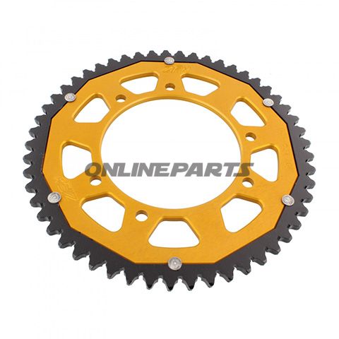 Rear Sprocket Dual 53 Tooth Pitch 420 Goldzf Inner Diameter 105 Bolt Spacing 125