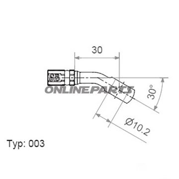 Vario Banjo Fittingtyp003 10 Mm 30Deg Anthrazit