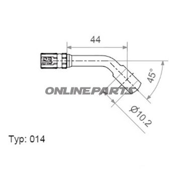 Vario Banjo Fittingtyp014 10 Mm 45Deg Chrom