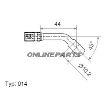 Vario Banjo Fittingtyp014 10 Mm 45Deg In