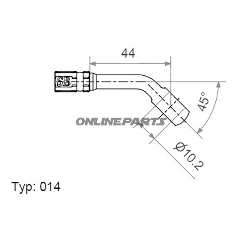 Vario Banjo Fittingtyp014 10 Mm 45Deg In