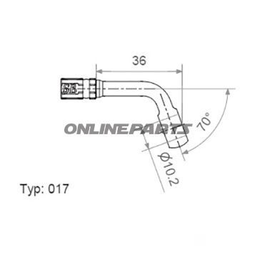 Vario Banjo Fittingtyp017 10 Mm 70Deg In