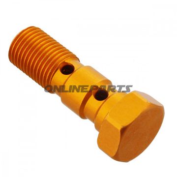 Banjo Bolt Double M10x1.00Alu Orange