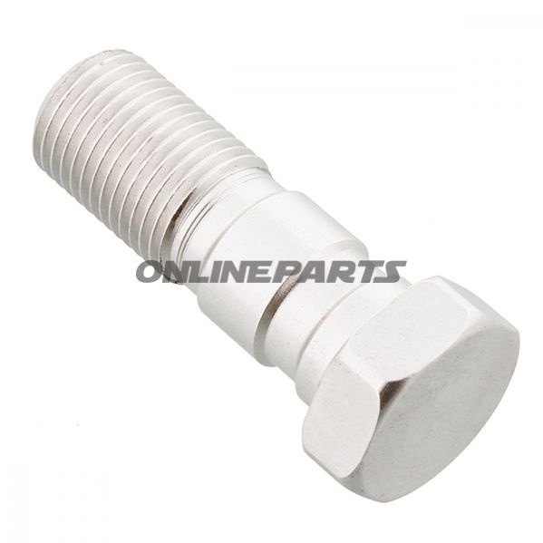 Banjo Bolt Double 7/16-24 Unfalu Silver