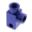 2 Way Distributor Screwed Angledtyp812 M10x1.00 Blue