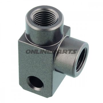 2 Way Distributor Screwed Angledtyp812 M10x1.00 Anthracite