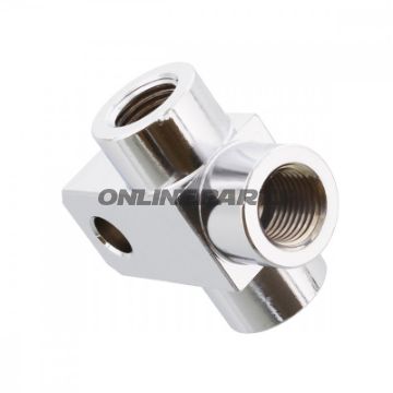 3 Way Manifold Threadedtyp833 3/8 Unf Chrom