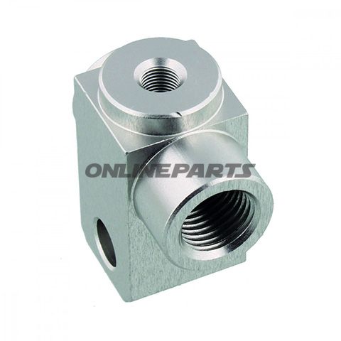 3 Way Manifold Threadedtyp8813 Silver
