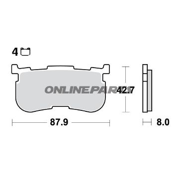 Brake Pads Sintered Sh Trwoder 7320076