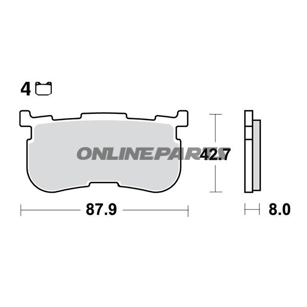 Brake Pads Sintered Sh Trwoder 7320076