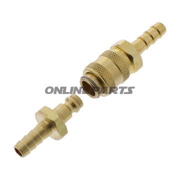 Brass Quick Release Fuel Coupling8mm - Jmp