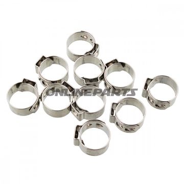 Band Clamp 12.6 Jmpwidth 7Mm Stainless Steel 10 Pcs