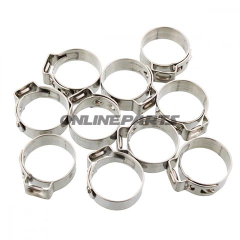 Band Clamp 16.0 Jmpwidth 7Mm Stainless Steel 10 Pcs