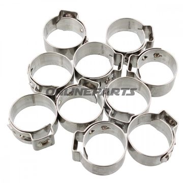 Band Clamp 18.9 Jmpwidth 7Mm Stainless Steel 10 Pcs