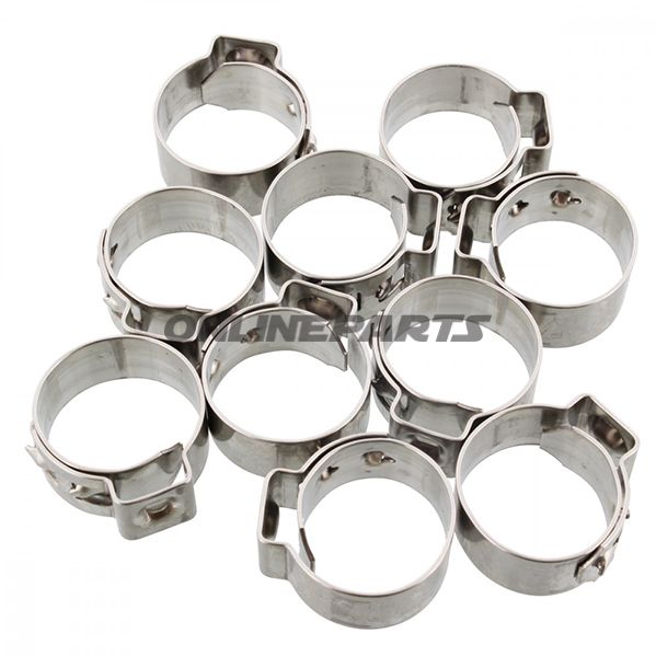 Band Clamp 18.9 Jmpwidth 7Mm Stainless Steel 10 Pcs