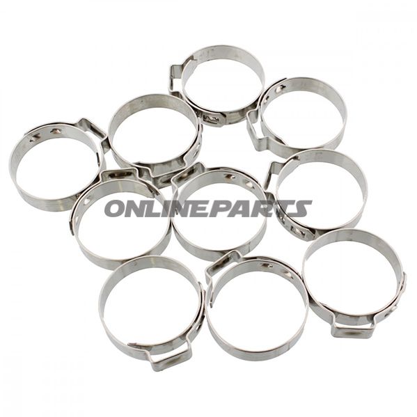 Band Clamp 26.4 Jmpwidth 7Mm Stainless Steel 10 Pcs