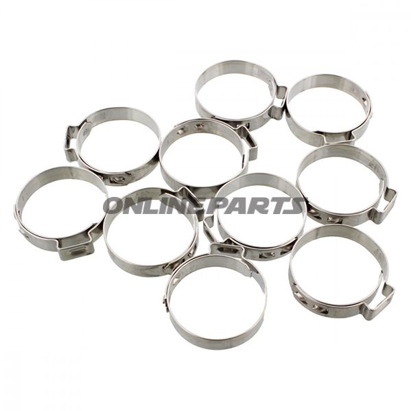 Band Clamp 29.5 Jmpwidth 7Mm Stainless Steel 10 Pcs