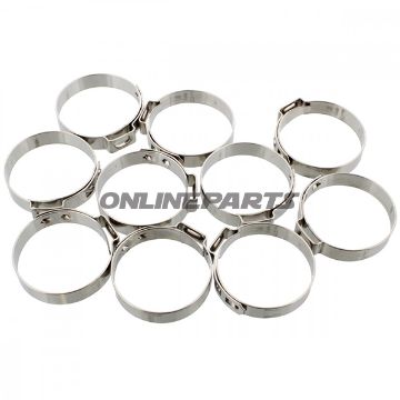 Band Clamp 31.2 Jmpwidth 7Mm Stainless Steel 10 Pcs