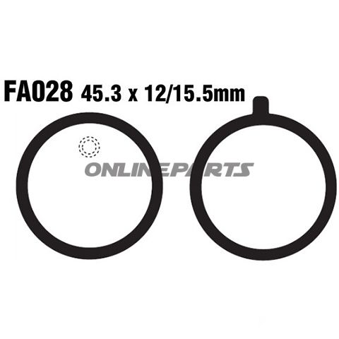Brake Pads Std Ebc Fa028