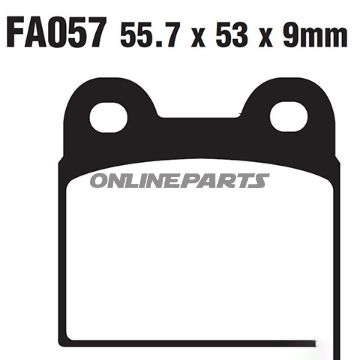 Brake Pad Semi-Sinter V Ebc Fa057v