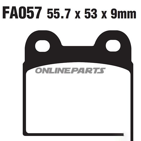 Brake Pad Semi-Sinter V Ebc Fa057v