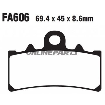 Brake Pads Sintered Epfa Ebc Epfa606hh