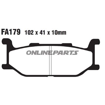 Brake Pad Carbon Scooter Ebc Sfac179