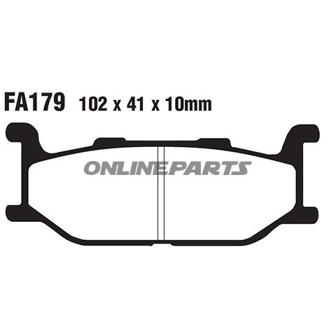 Brake Pad Carbon Scooter Ebc Sfac179