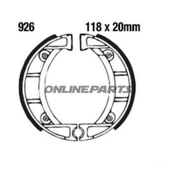 Brake Shoes Grooved Inc Springs Ebcgerillt