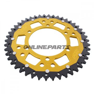 Rear Sprocket Dual 46 Tooth Pitch 520 Goldzf Inner Diameter 106 Bolt Spacing 125
