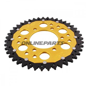 Rear Sprocket Dual 43 Tooth Pitch 520 Goldzf Inner Diameter 080 Bolt Spacing 104