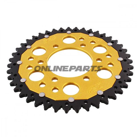 Rear Sprocket Dual 43 Tooth Pitch 520 Goldzf Inner Diameter 080 Bolt Spacing 104