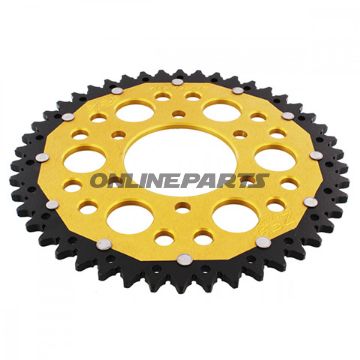 Rear Sprocket Dual 46 Tooth Pitch 520 Goldzf Inner Diameter 080 Bolt Spacing 104