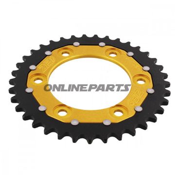 Rear Sprocket Dual 37 Tooth Pitch 520 Goldzf Inner Diameter 100 Bolt Spacing 124