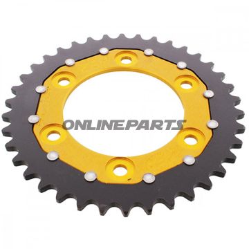 Rear Sprocket Dual 38 Tooth Pitch 520 Goldzf Inner Diameter 100 Bolt Spacing 124