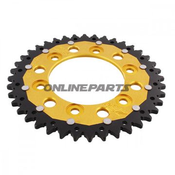 Rear Sprocket Dual 40 Tooth Pitch 520 Goldzf Inner Diameter 100 Bolt Spacing 124