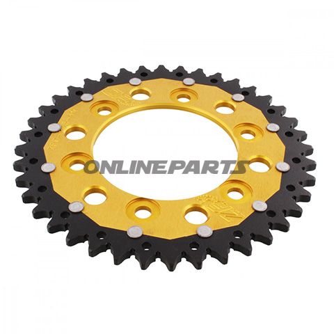Rear Sprocket Dual 40 Tooth Pitch 520 Goldzf Inner Diameter 100 Bolt Spacing 124