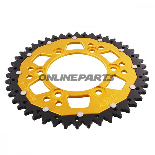 Rear Sprocket Dual 46 Tooth Pitch 520 Goldzf Inner Diameter 100 Bolt Spacing 124