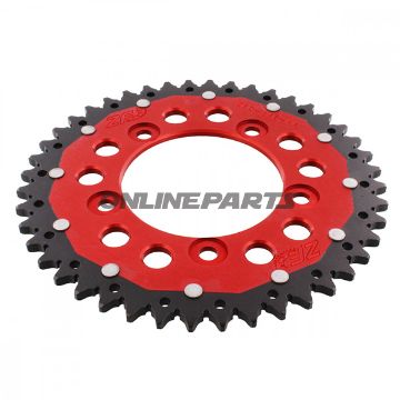 Rear Sprocket Dual 44 Tooth Pitch 520 Redzf Inner Diameter 100 Bolt Spacing 124