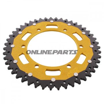 Rear Sprocket Dual 47 Tooth Pitch 520 Goldinner Diameter 125 Bolt Spacing 145