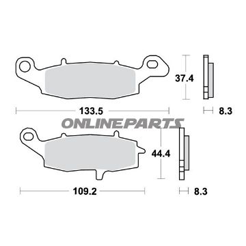 Brake Pads Sintered Srt Trwaltn 7321730