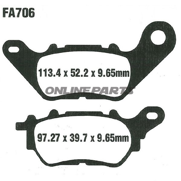 Brake Pads Sco Ebc Sfa 706